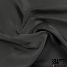 Satin duchesse uni anthracite