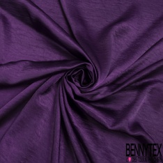 Drap satin élasthanne uni fanion violet