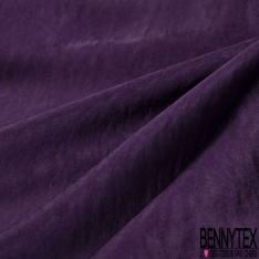 Drap satin élasthanne uni fanion violet