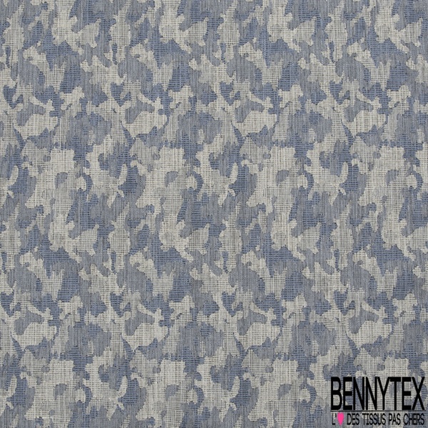 Jacquard coton polyester motif géométrique losange blanc discret noir marine lurex argent