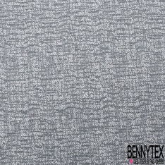 Coupon 3m tweed polyester oeko tex traité non feu uni noir