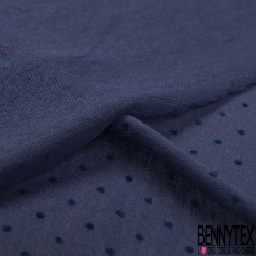 Jersey polyester fin flammé bordeaux motif plumetis projection velours bordeaux