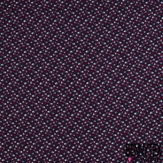 Coupon 3 m Microfibre impression bulles fond navy