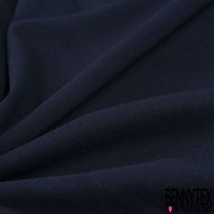 Maille jersey milano polyamide viscose élasthanne bleu nuit