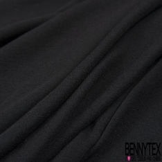 Coupon 3m Jersey viscose polyester uni fin noir