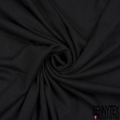 Coupon 3m Jersey viscose polyester uni fin noir