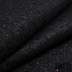 Laine mohair cachemire chiné noir blanc discret anthracite