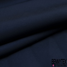 Twill viscose soie lourd satinée uni navy