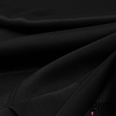 Satin voile viscose élasthanne noir