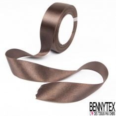 Ruban satin chocolat 3 cm