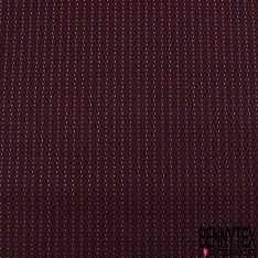 Jacquard polyester coton petit motif géoémétrique noir sapin lurex émeraude