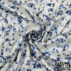 Satinette polyester motif cachemire rétro