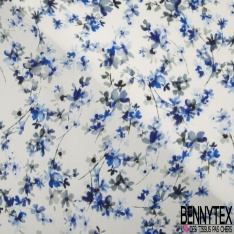 Satinette polyester motif cachemire rétro