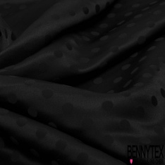 Jacquard motif plumetis or fond marine noir