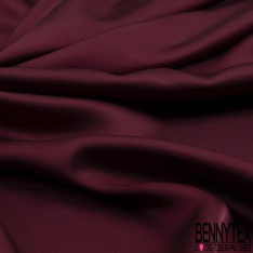 Coupon 3m satin polyester touché soie uni bordeaux