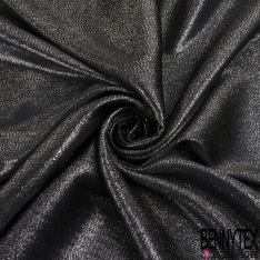 Twill de soie lamé fluide haute couture chiné cannelle lurex or clair