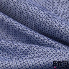 Jacquard polyester coton motif plumetis or fond gris métal texturé