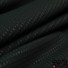 Jacquard imprimé mini losange géométrique lurex noisette noir cannelle