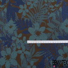 Jacquard motif goutte gaufrée abricot givré fond blanc optique lurex argent