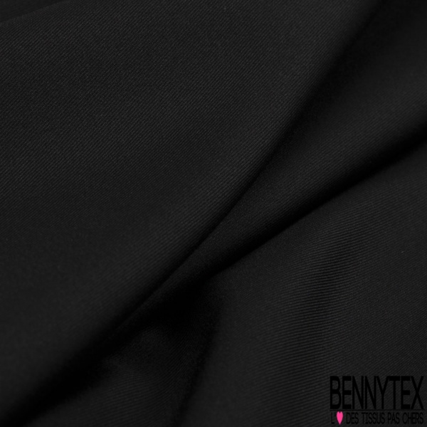 Twill de soie lamé fluide haute couture chiné noir lurex argent