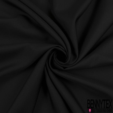 Twill de soie lamé fluide haute couture chiné noir lurex argent