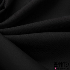 Twill de soie lamé fluide haute couture chiné noir lurex argent